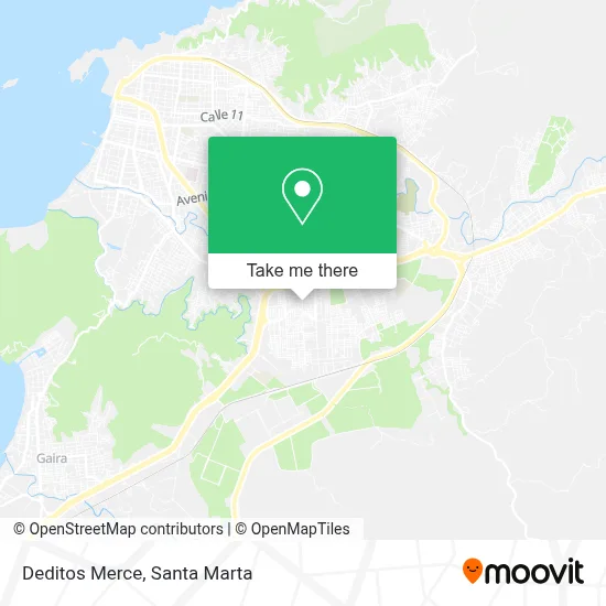 Deditos Merce map