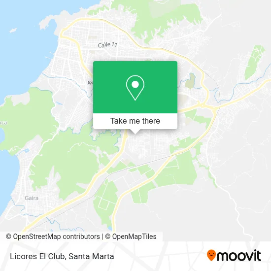 Licores El Club map