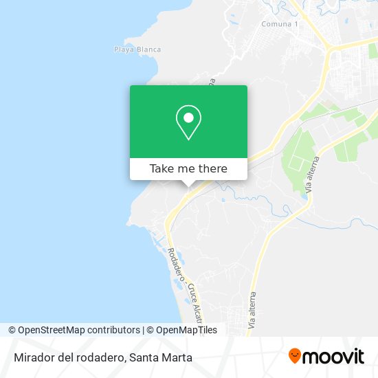 Mapa de Mirador del rodadero