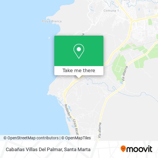 Cabañas Villas Del Palmar map