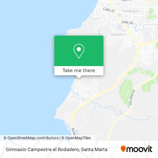 Mapa de Gimnasio Campestre el Rodadero
