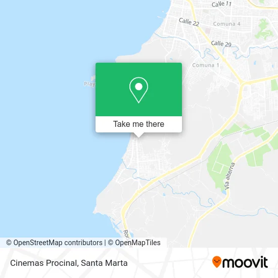 Cinemas Procinal map