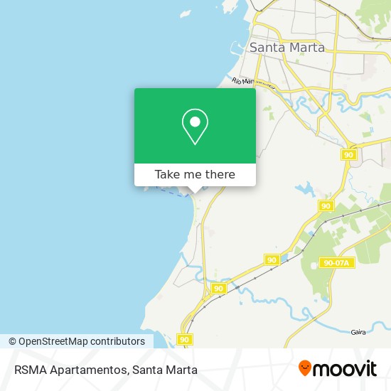 RSMA Apartamentos map