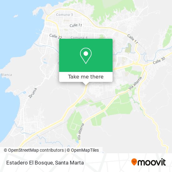Mapa de Estadero El Bosque