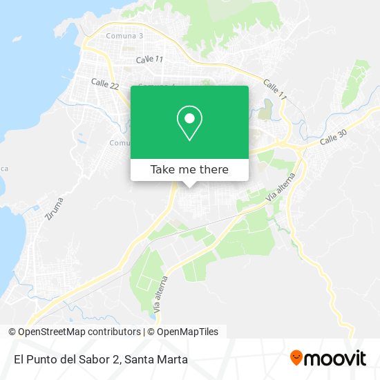 El Punto del Sabor 2 map