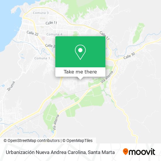 Urbanización Nueva Andrea Carolina map