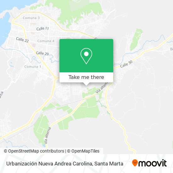 Mapa de Urbanización Nueva Andrea Carolina