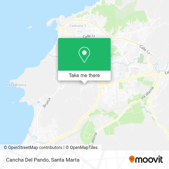 Cancha Del Pando map