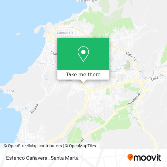 Estanco Cañaveral map