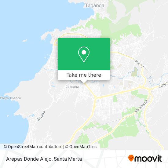 Mapa de Arepas Donde Alejo