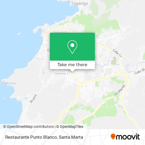Restaurante Punto Blanco map