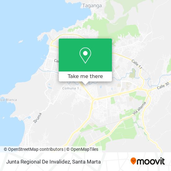 Mapa de Junta Regional De Invalidez