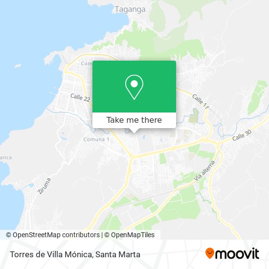 Mapa de Torres de Villa Mónica