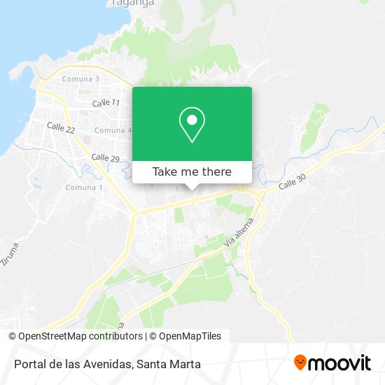Portal de las Avenidas map