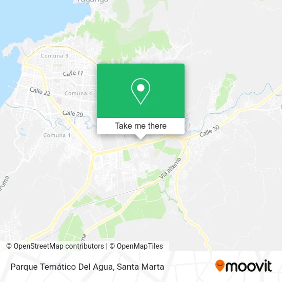 Mapa de Parque Temático Del Agua