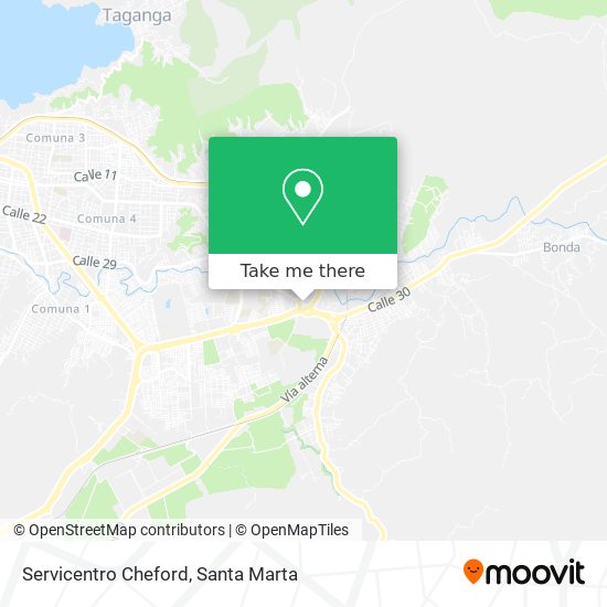 Mapa de Servicentro Cheford