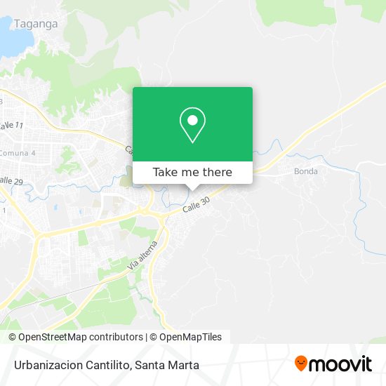 Mapa de Urbanizacion Cantilito
