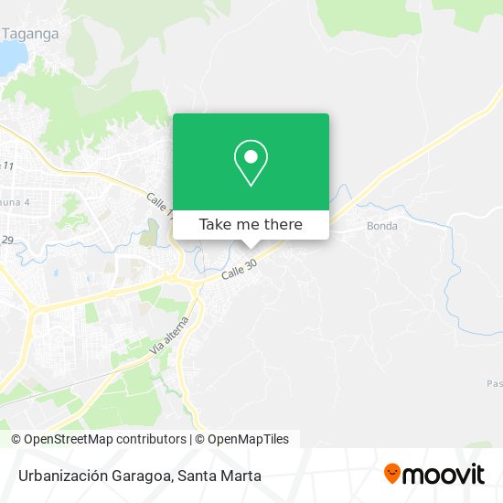 Urbanización Garagoa map