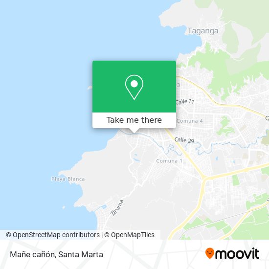 Mapa de Mañe cañón