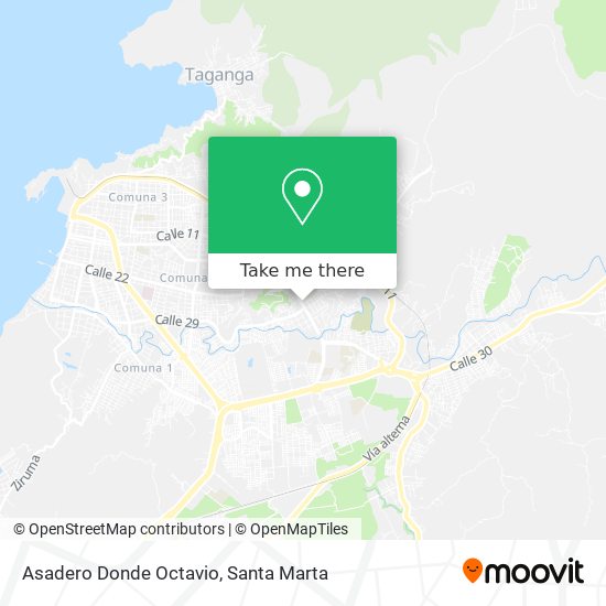 Mapa de Asadero Donde Octavio