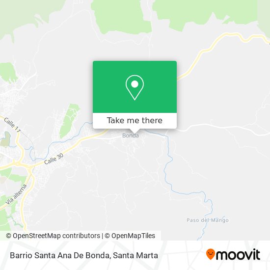 Mapa de Barrio Santa Ana De Bonda