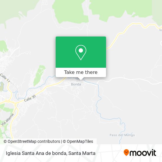Iglesia Santa Ana de bonda map