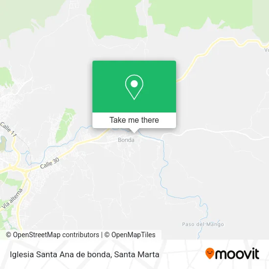Mapa de Iglesia Santa Ana de bonda