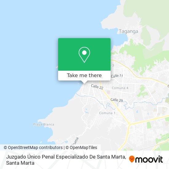 Juzgado Único Penal Especializado De Santa Marta map