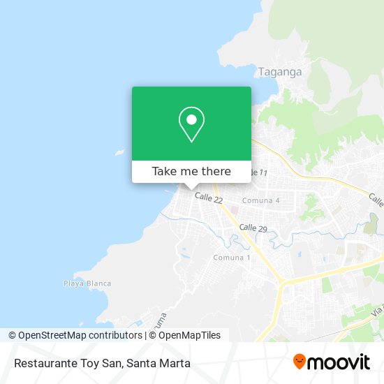 Restaurante Toy San map