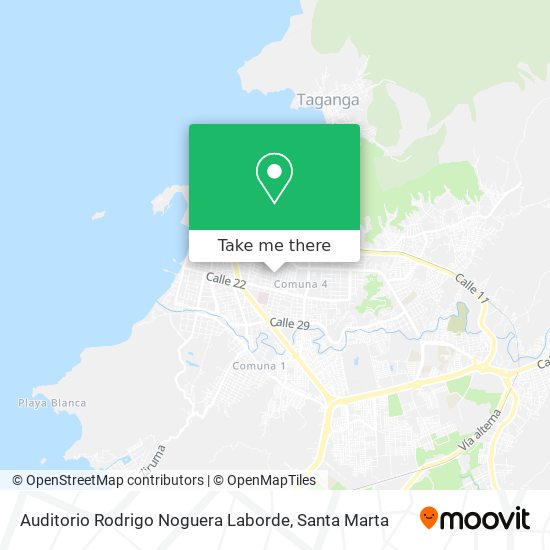 Mapa de Auditorio Rodrigo Noguera Laborde