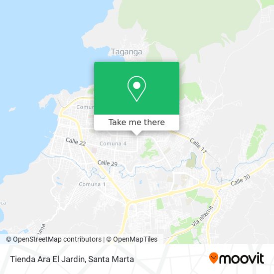 Tienda Ara El Jardin map