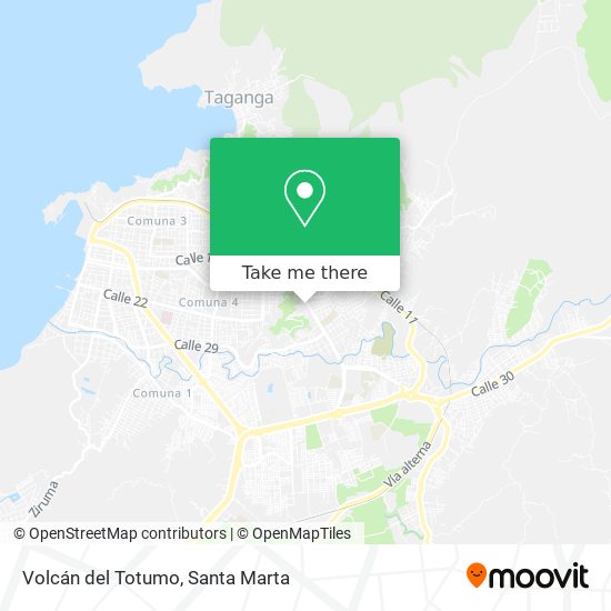 Volcán del Totumo map