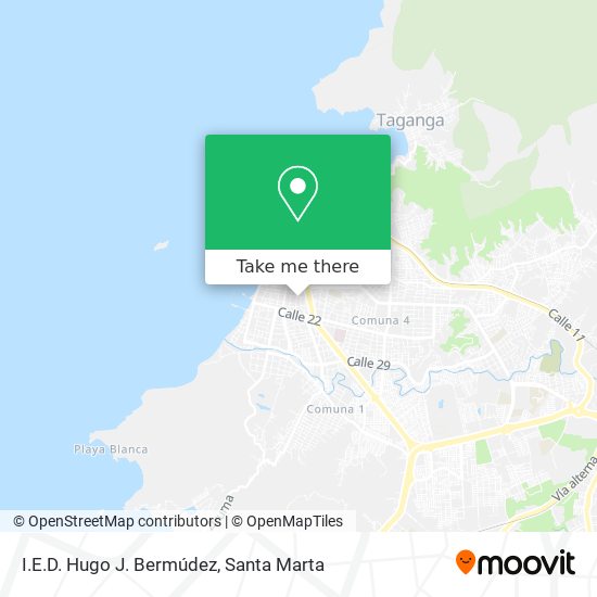 I.E.D. Hugo J. Bermúdez map