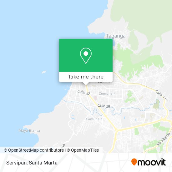Mapa de Servipan