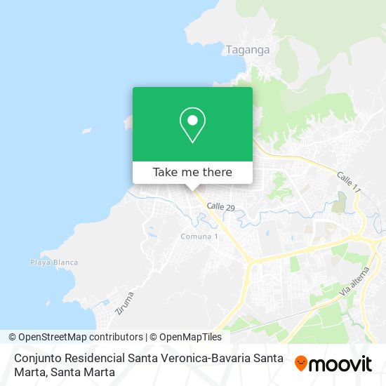 Conjunto Residencial Santa Veronica-Bavaria Santa Marta map