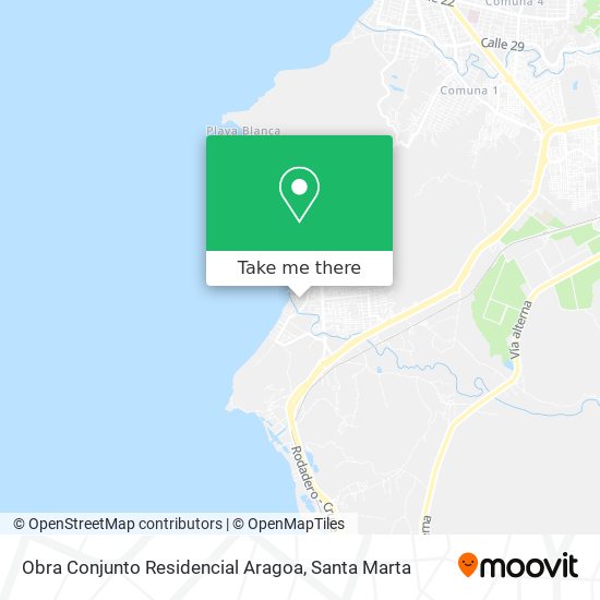 Obra Conjunto Residencial Aragoa map