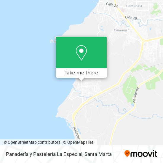 Panadería y Pastelería La Especial map