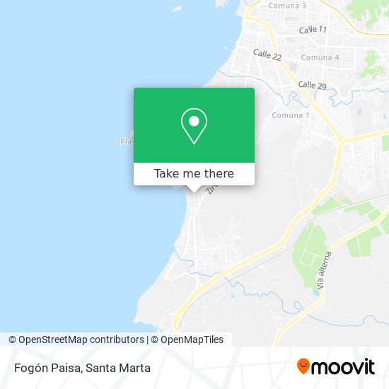 Mapa de Fogón Paisa