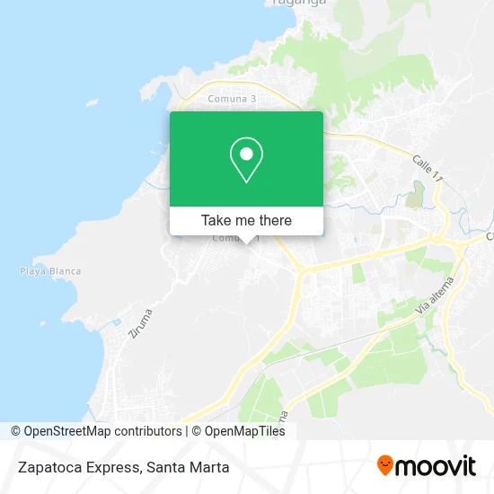 Zapatoca Express map