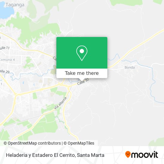 Heladeria y Estadero El Cerrito map