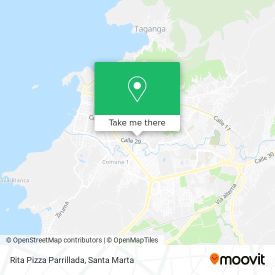 Rita Pizza Parrillada map