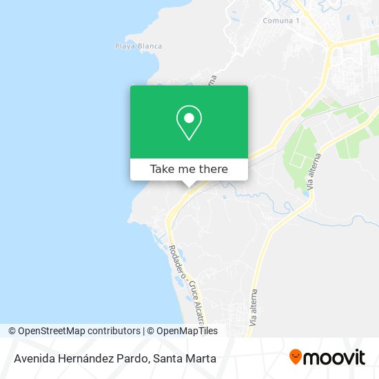 Avenida Hernández Pardo map
