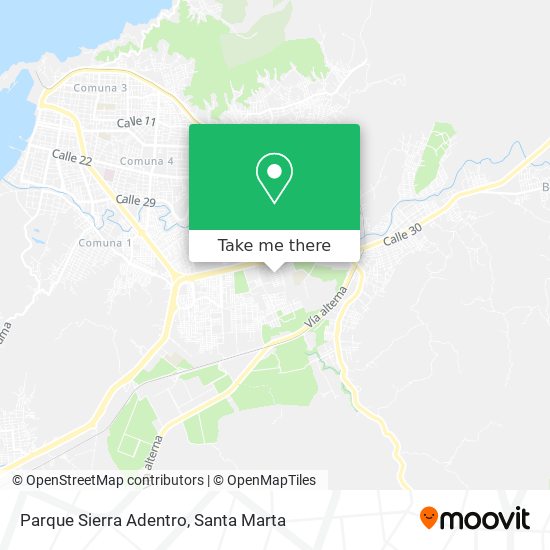 Mapa de Parque Sierra Adentro