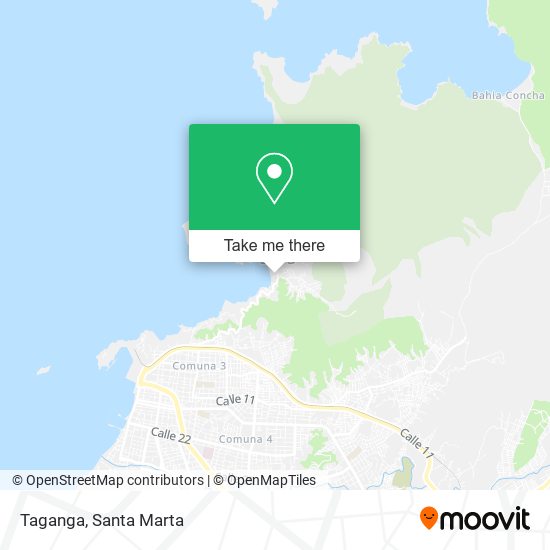 Mapa de Taganga