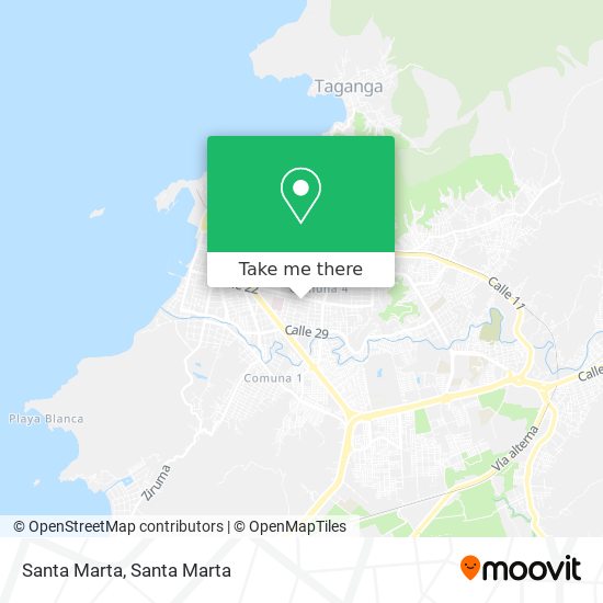 Mapa de Santa Marta