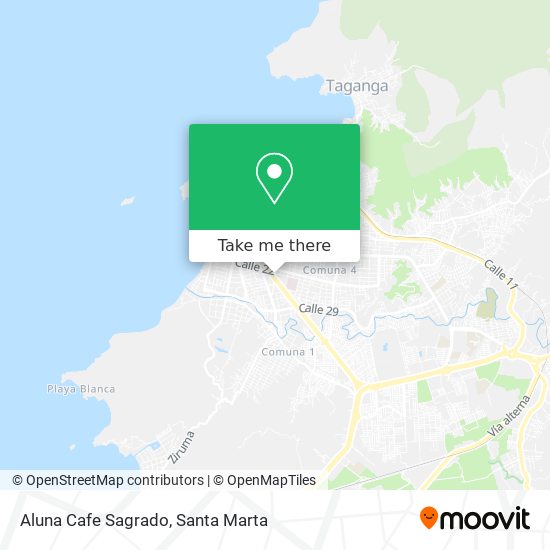 Aluna Cafe Sagrado map