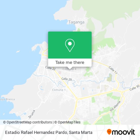 Mapa de Estadio Rafael Hernandez Pardo