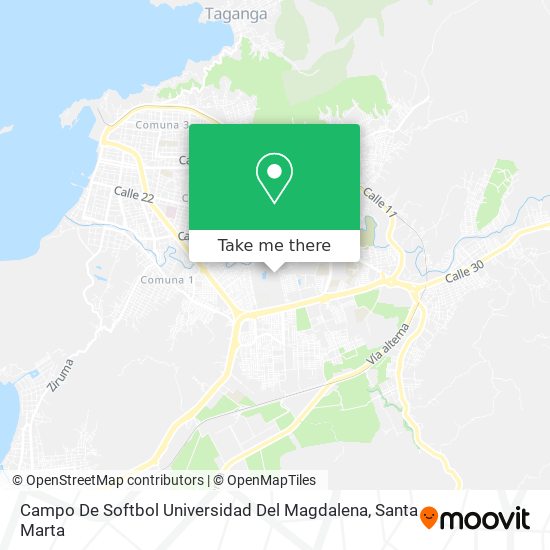 Campo De Softbol Universidad Del Magdalena map