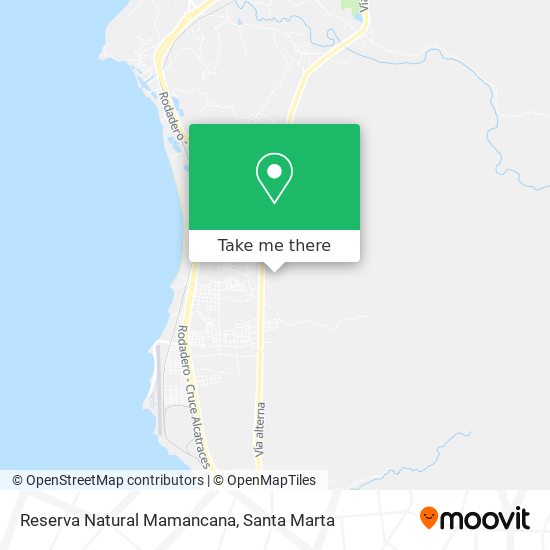 Reserva Natural Mamancana map