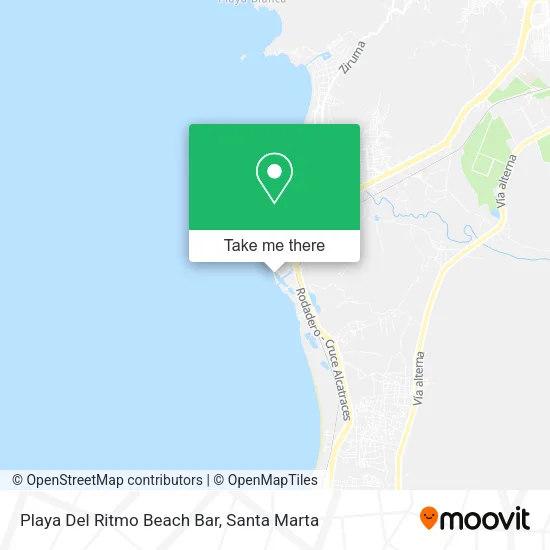 Mapa de Playa Del Ritmo Beach Bar